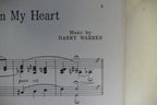The Words Are In My Heart 1935 by Harry Warren and Al Dubin from Gold Diggers
