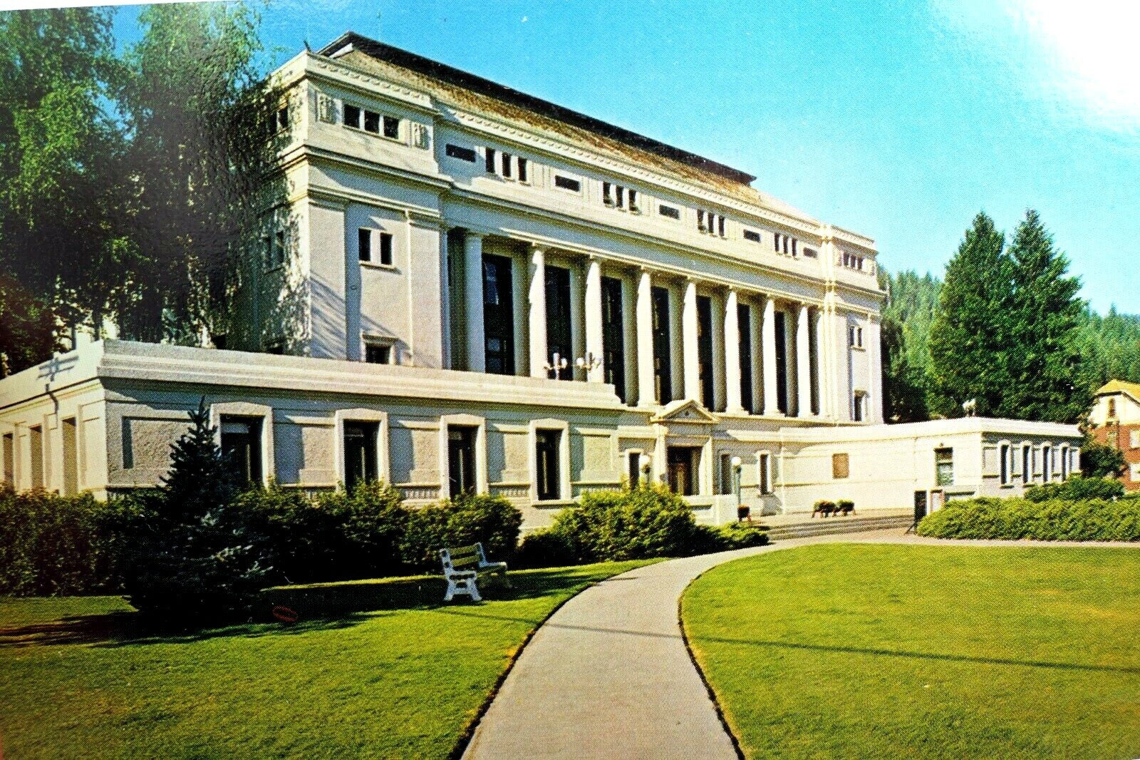 Plumas county courthouse quincy california 1960's vintage usa