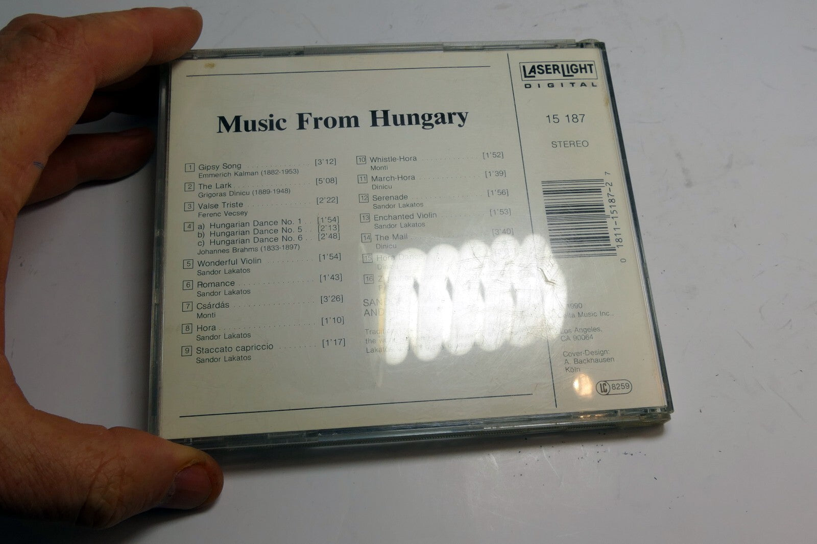 Music From Hungary CD - Lakatos, Sandor -  1990-01-23 - Delta Music  15 187