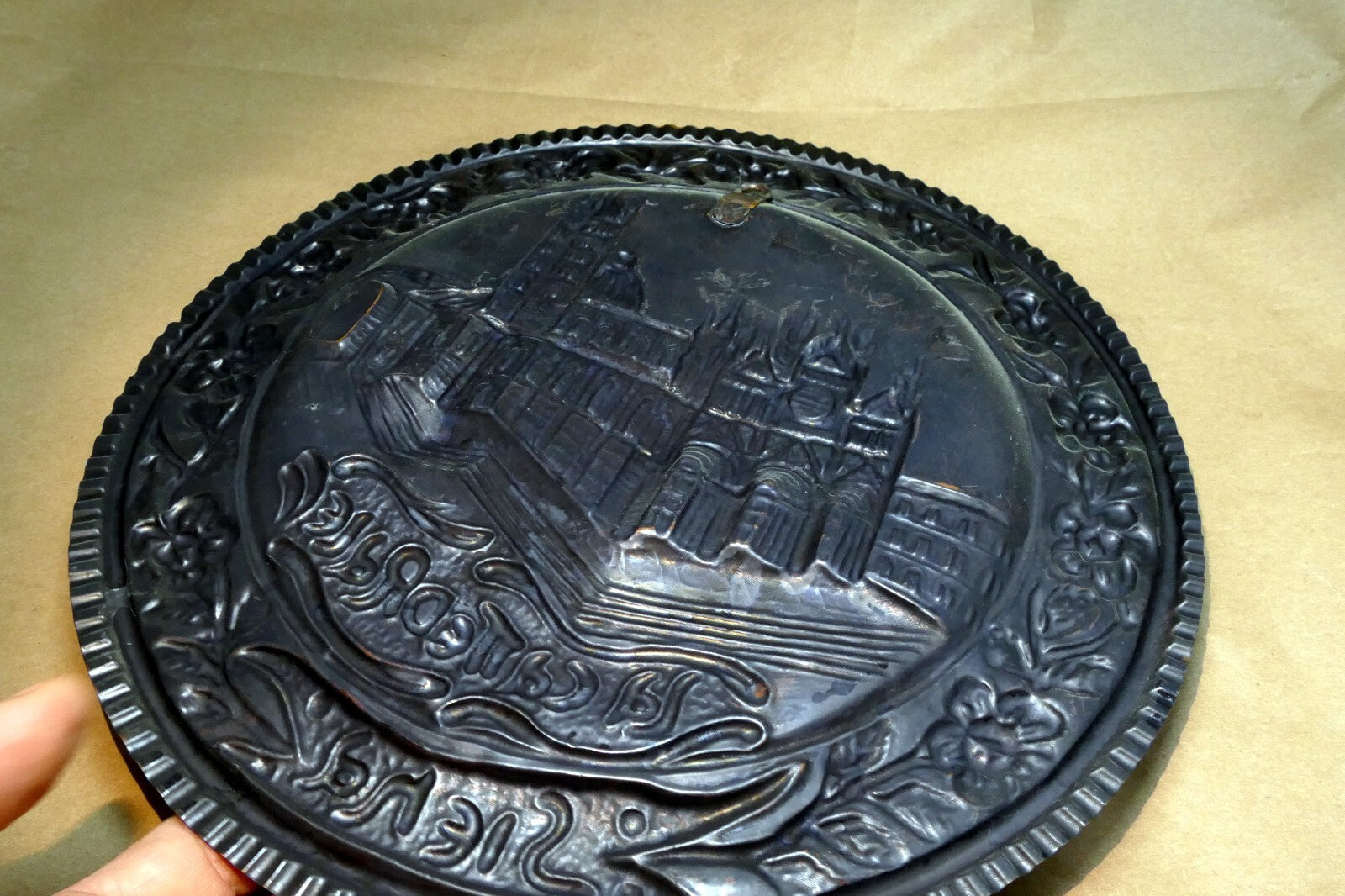 La Cattedrale Copper 12" Plate hanging Wall Art decor Italy Florence St. Mary