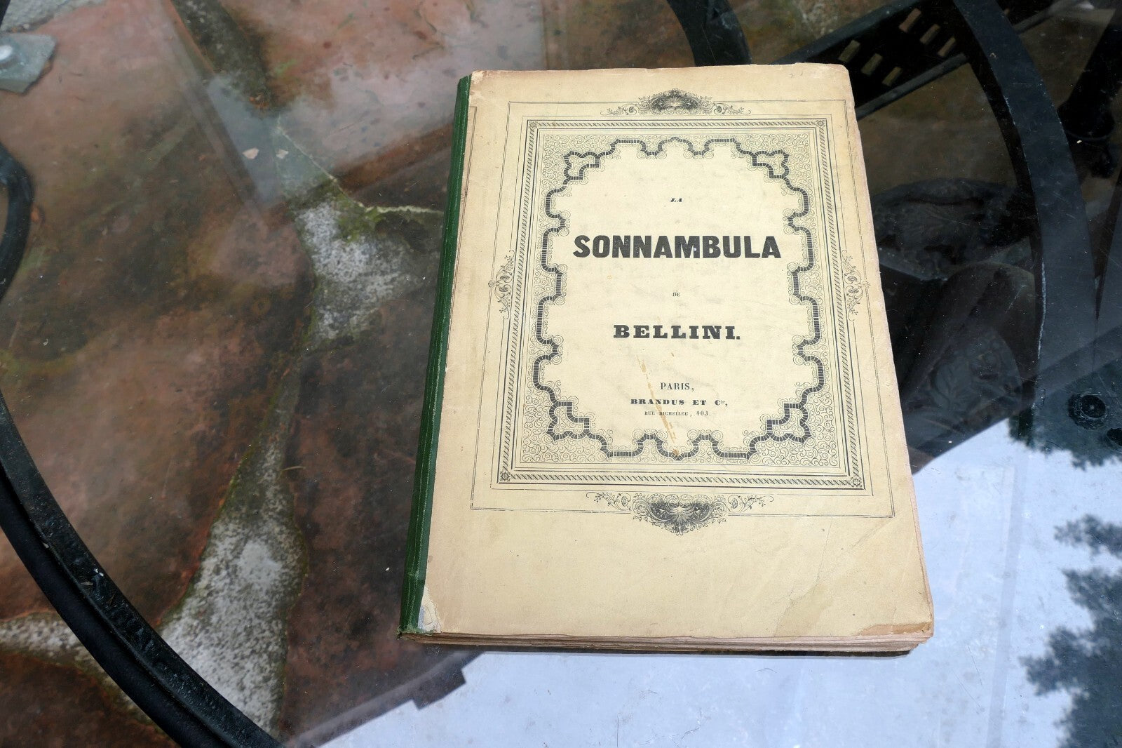 Sonnambula Bellini Paris Schlesinger 1850-1890 sheet music Partition Piano chant