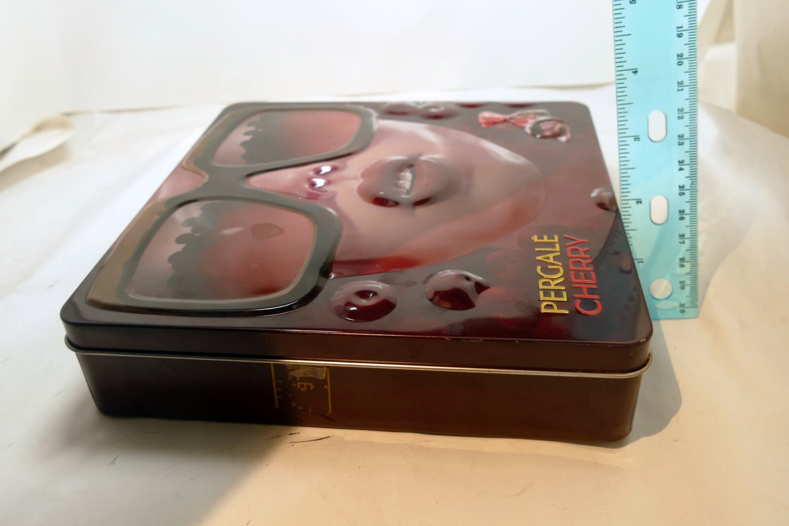 Pergale Cherry Metal Empty Tin/Container chocolate liquor candy