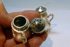 Cast iron Salt & Pepper Shaker Souvenir Of Denver Colorado Rider & Bronco  USA