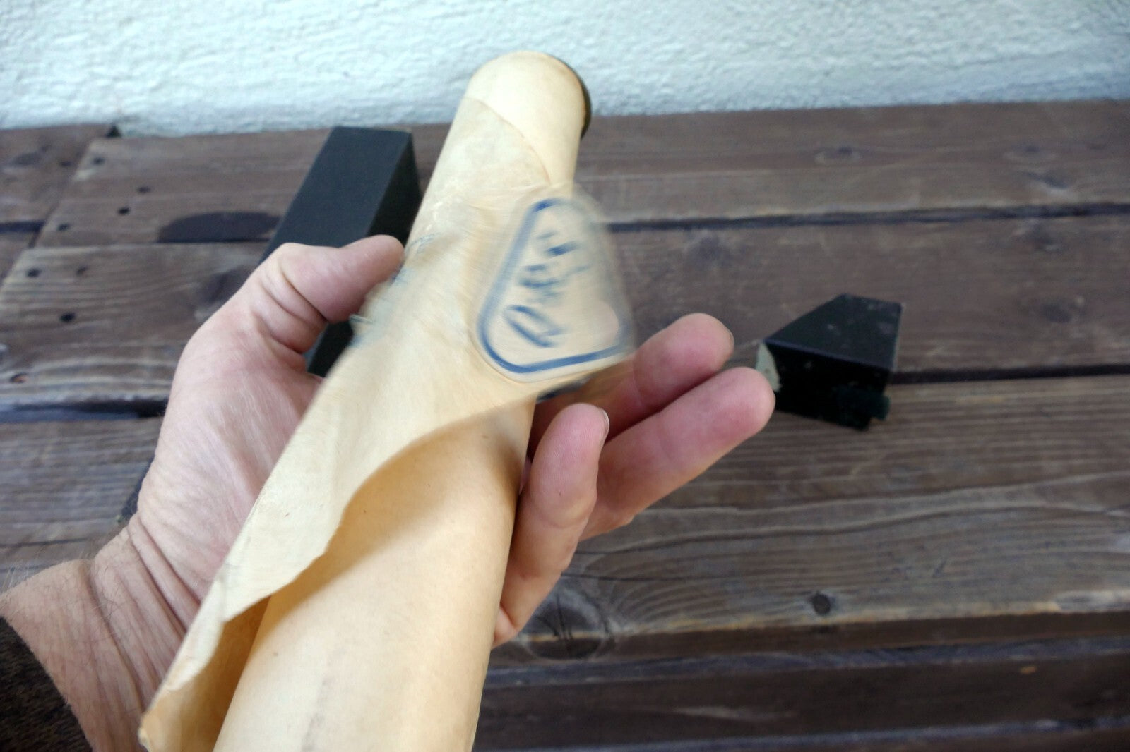 QRS Word Piano Roll WF7076 Donau Wellen Walzer Ivanovici - damaged front - AS IS
