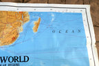 South Africa S. Atlantic OCEAN - 40X56" extra Large MAP