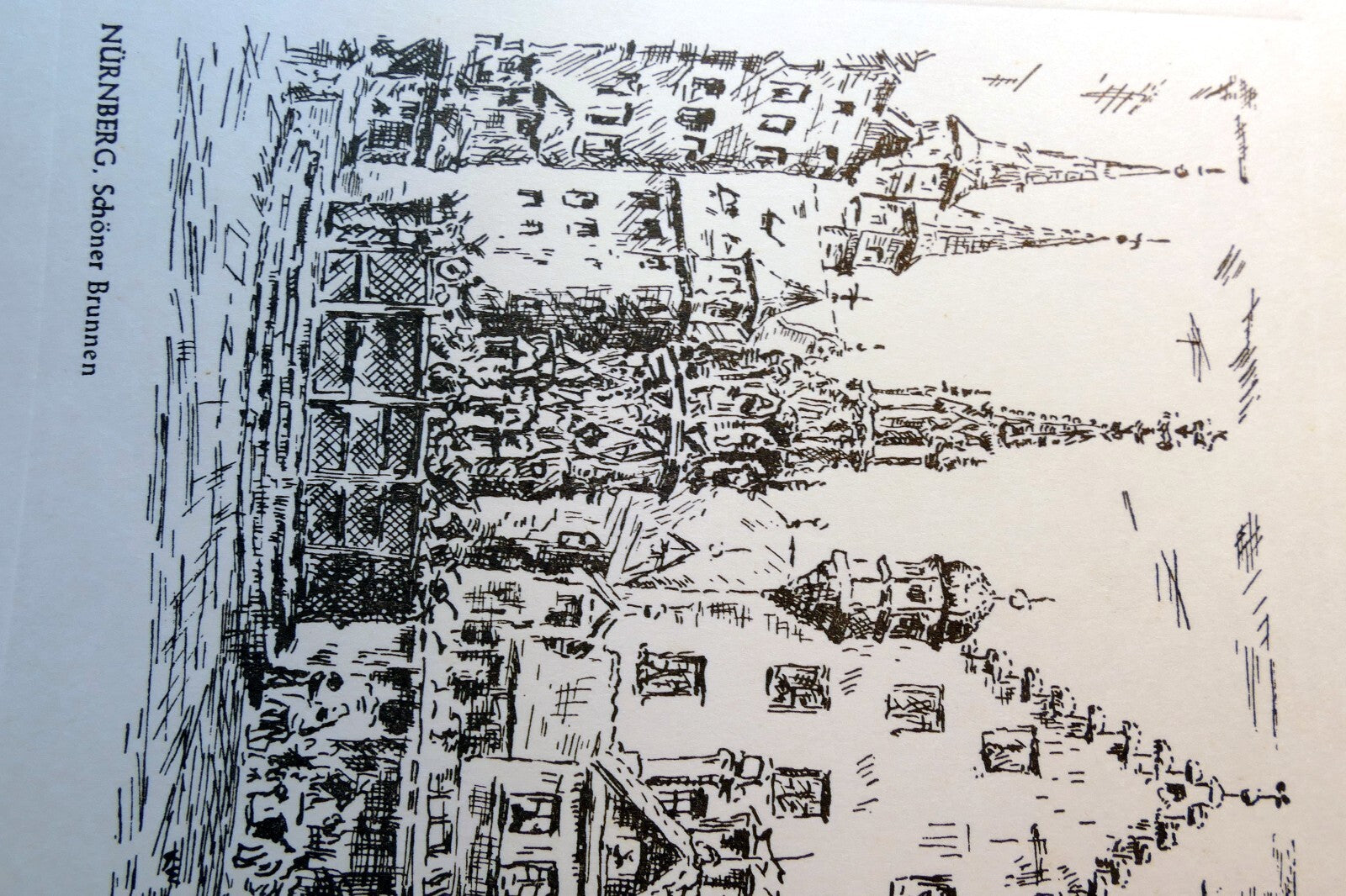 Postcard Nurnberg, Schoner Brunnen 1880's Germany