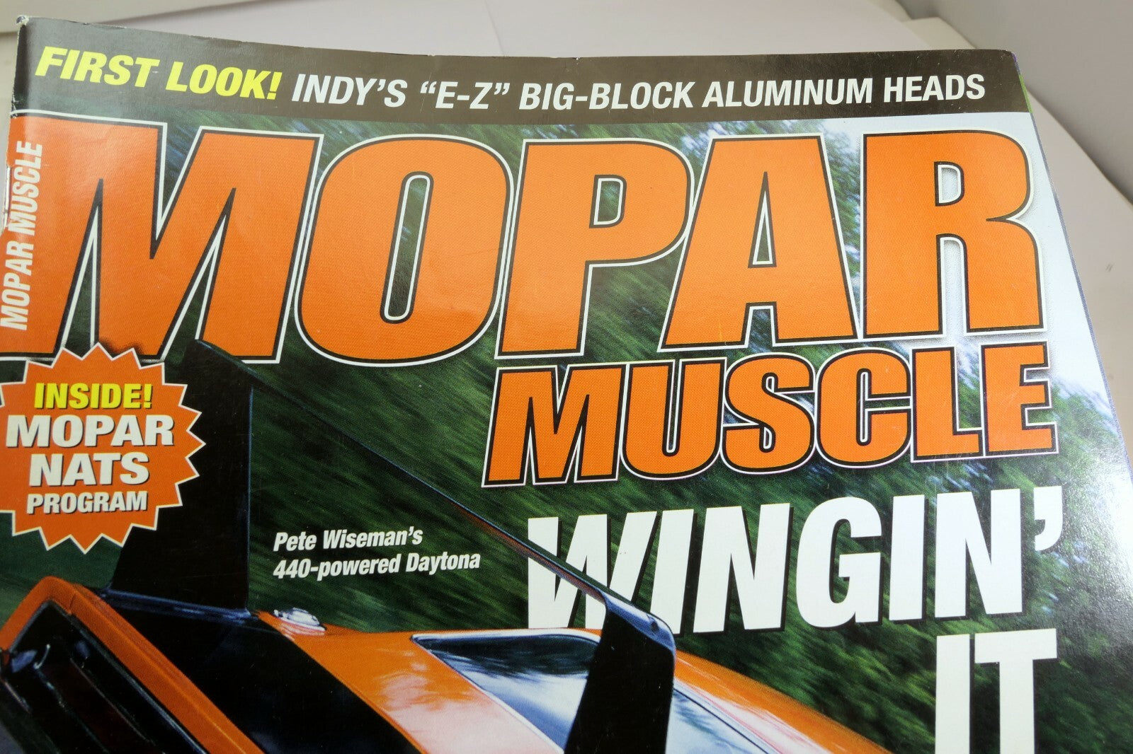 Mopar muscle magazine august 2005 indy e z big block aluminum heads 400 daytona