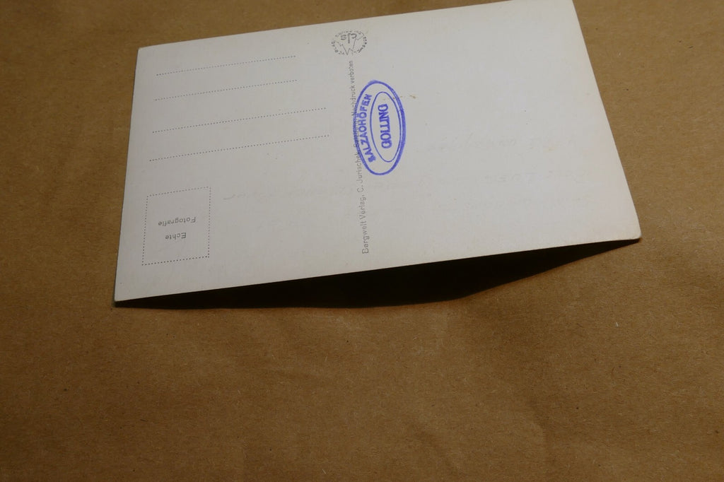 Pass Festung postcard Black & white Austria vintage - unposted