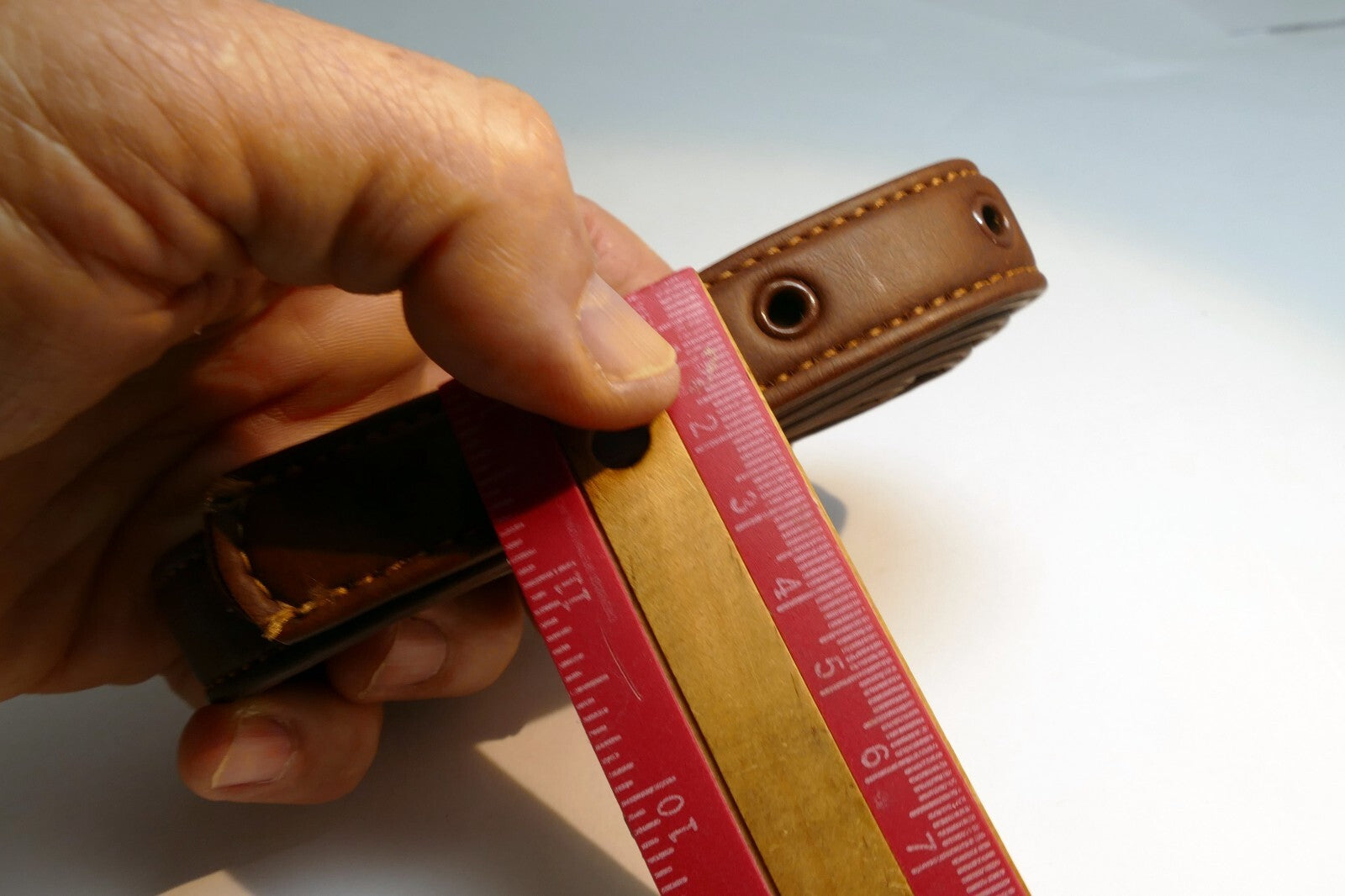 34" long 3/4" wide belt  vintage small faux leather