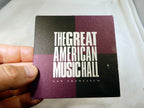 American Music Hall San Francisco Bar Coaster Beer lot  3