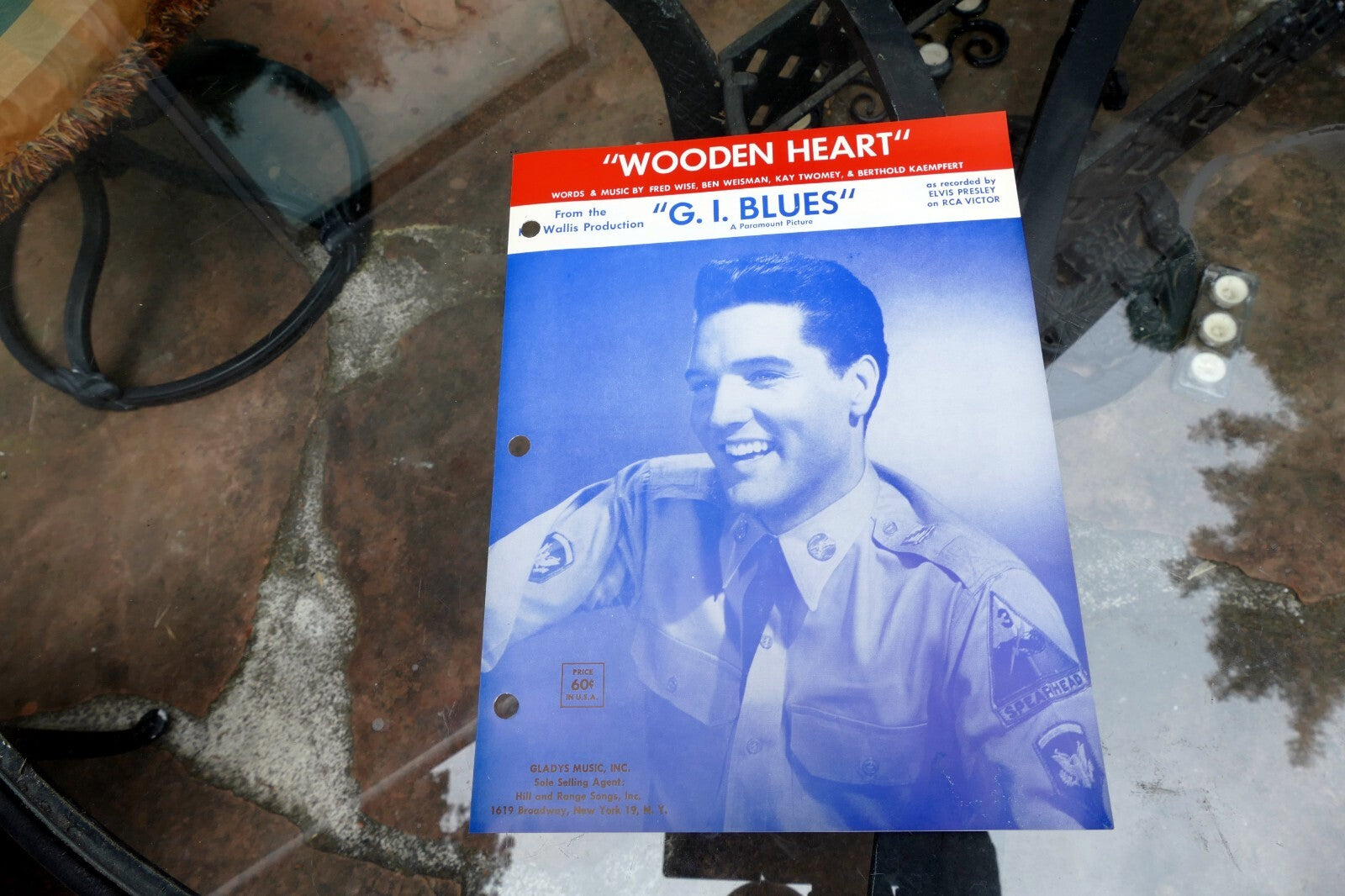 Wooden Heart  Elvis Presley 1960 Sheet Music G I Blues Weisman Twomey Kaempfert