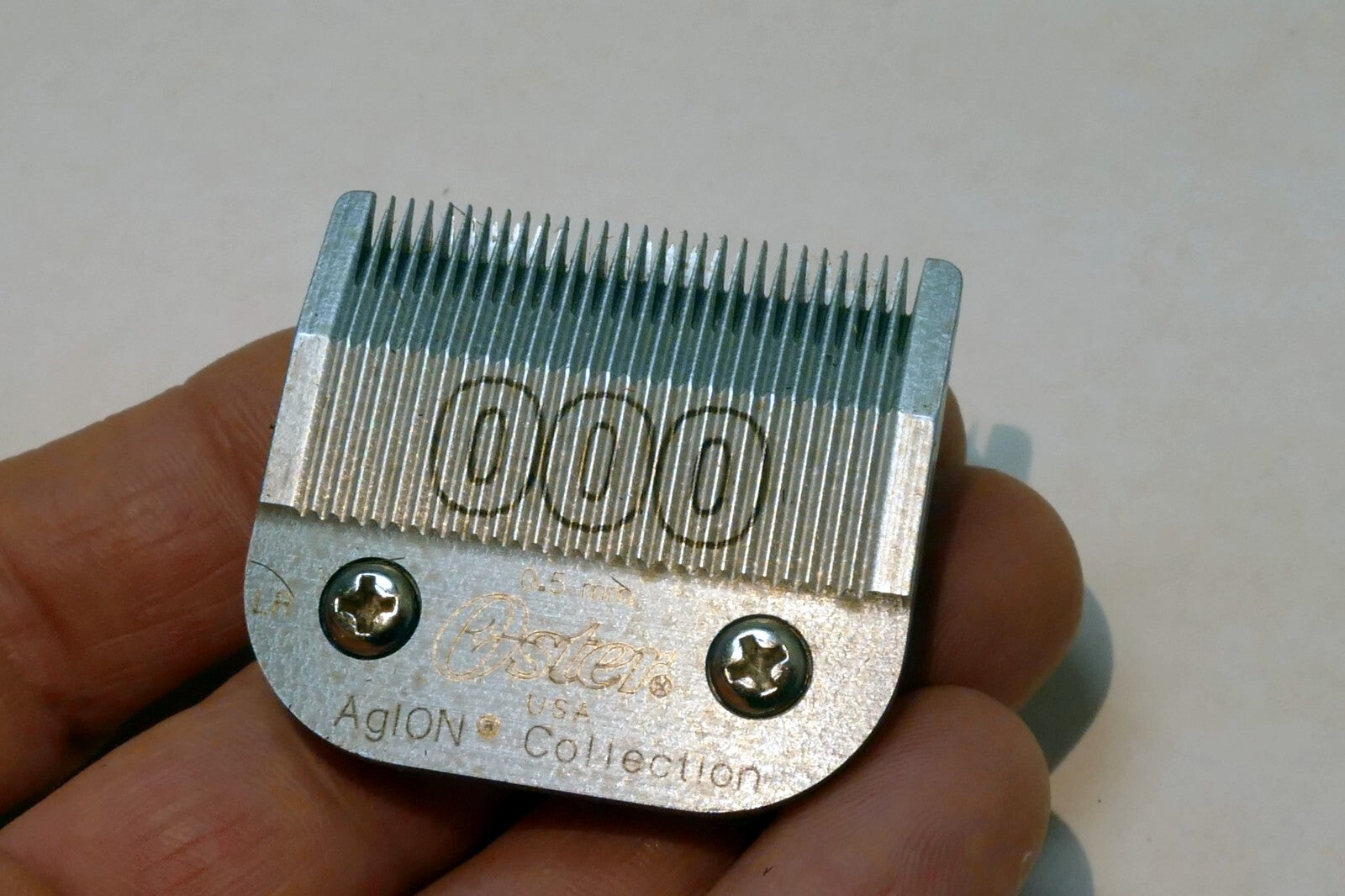 Oster Clipper Replacement Blade 000 Agion 0.5mm  used