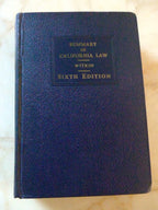 Summary of California Law 1946 Witkin Sixth Edition VOLUME 2