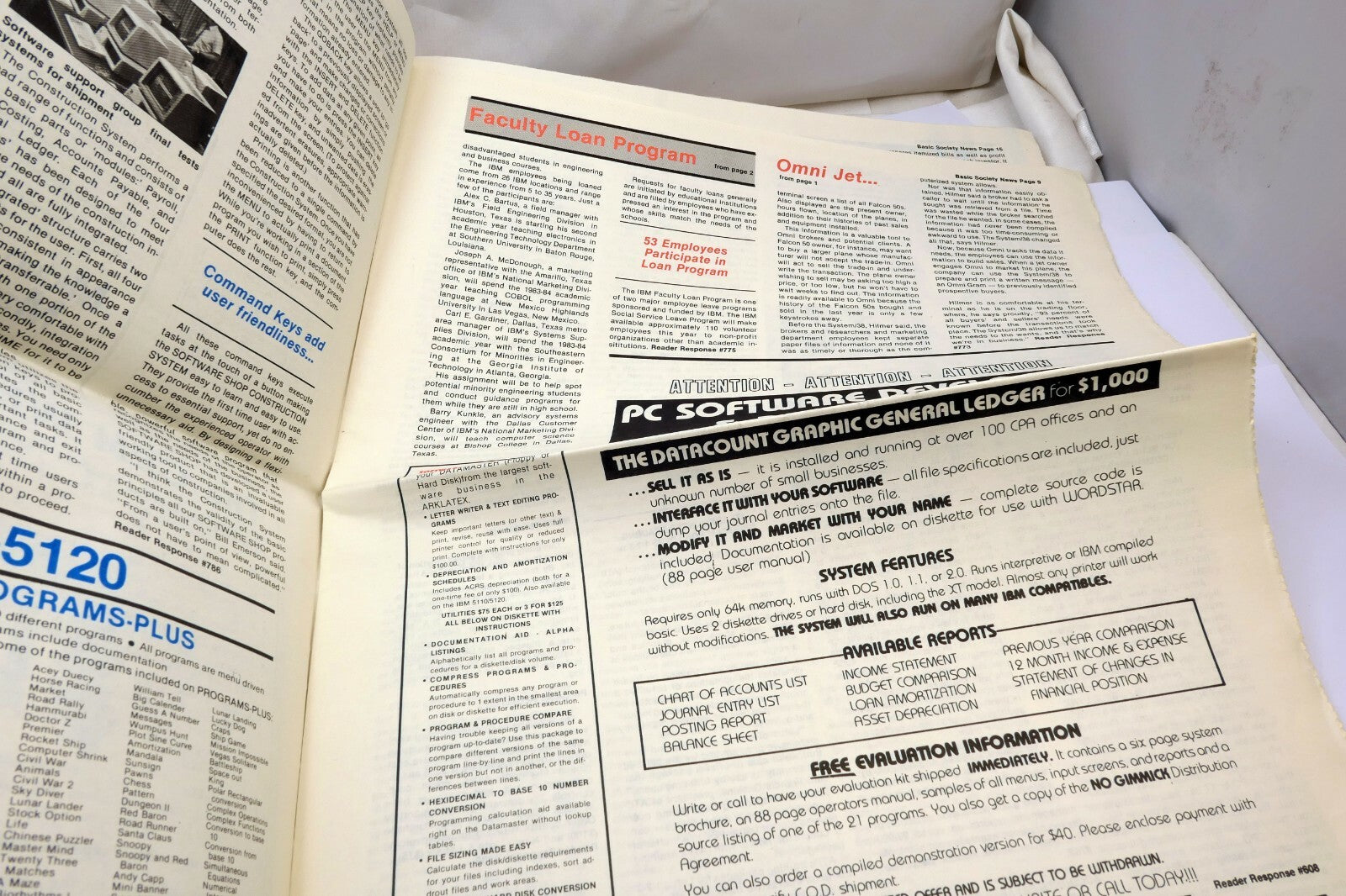 1983 IBM Systems Journal basic society news paper "M Krieger dumped the dump"