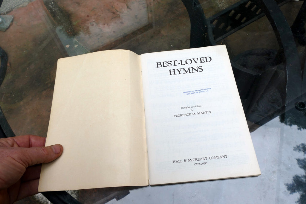 Sheet Music Best-Loved Hymns by Florence Martin 1940 Hall & McCreary Co. Chicago