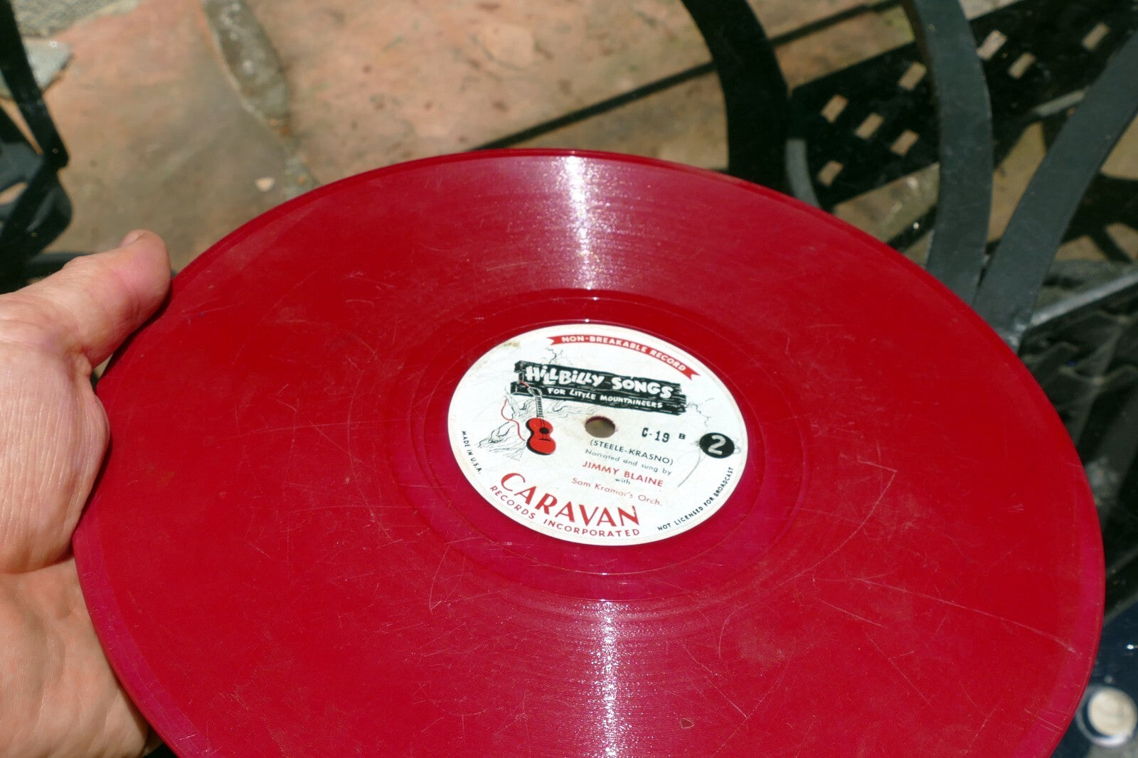 Jimmy Blaine Hillbilly Songs For Little Mountaineers 78 RPM C-19 Jimmy Blain