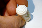 Porcelain Thimble Souvenir Bird Of Paradise Floral  St. Thomas Caribbean