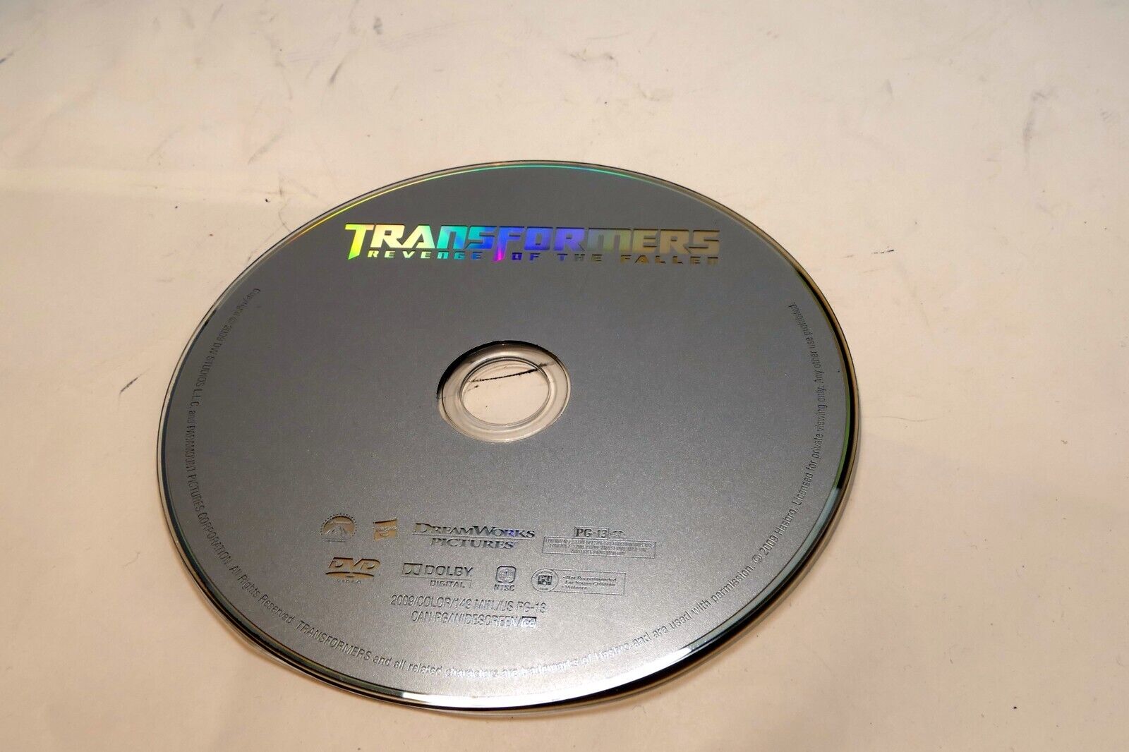 Transformers: revenge of the fallen dvd disc only