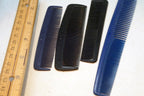 4 Pcs Black Plastic Barbershop Styling Comb Set for hair clippers
