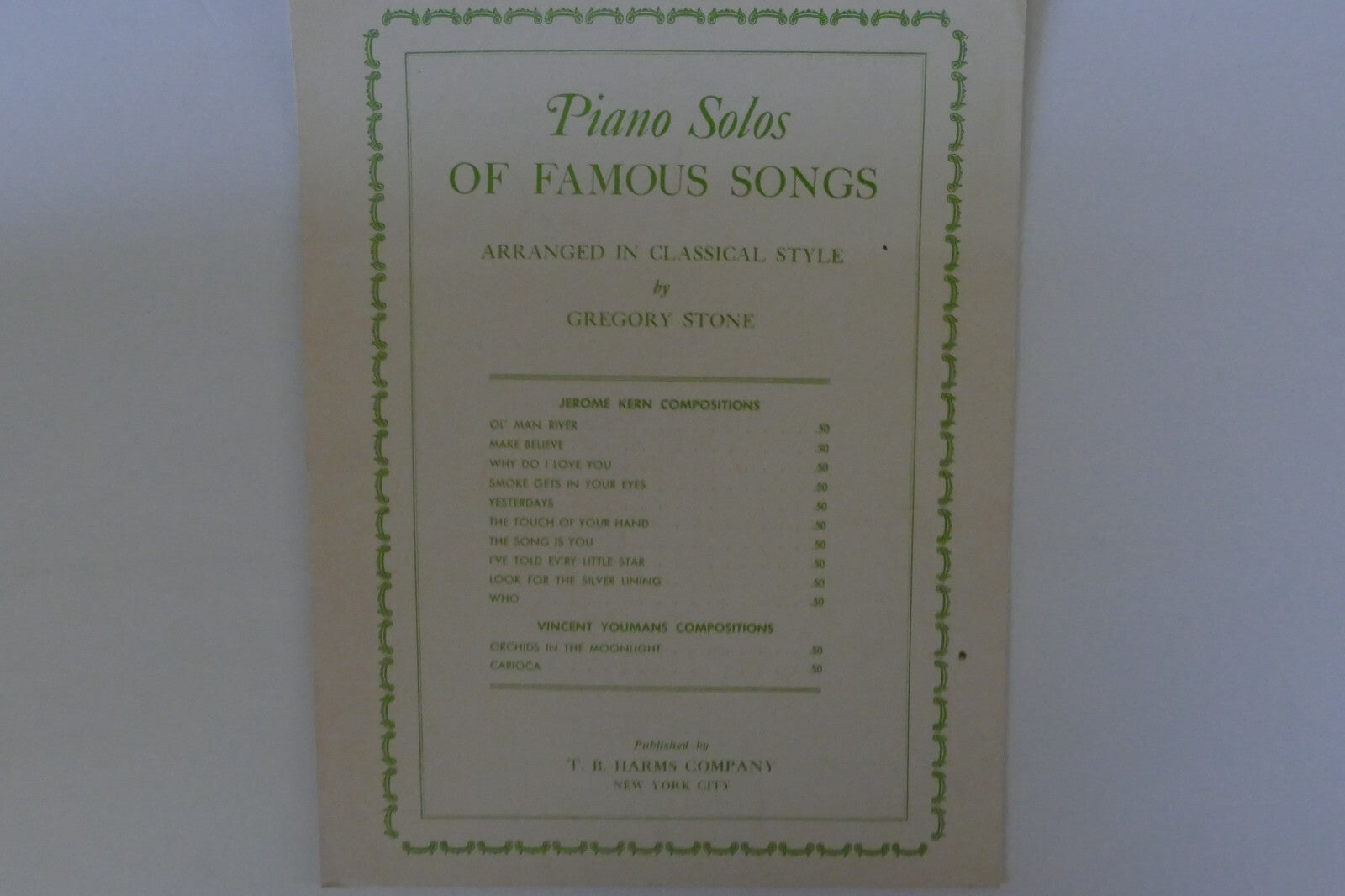 Who?, 1925, from "Sunny", by Otto Harbach, Oscar Hammerstein 2nd and Jerome Kern