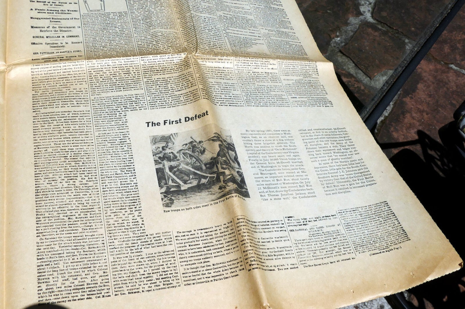 New York Times November 2,  1861 - Reprint - Civil War Reconstruction