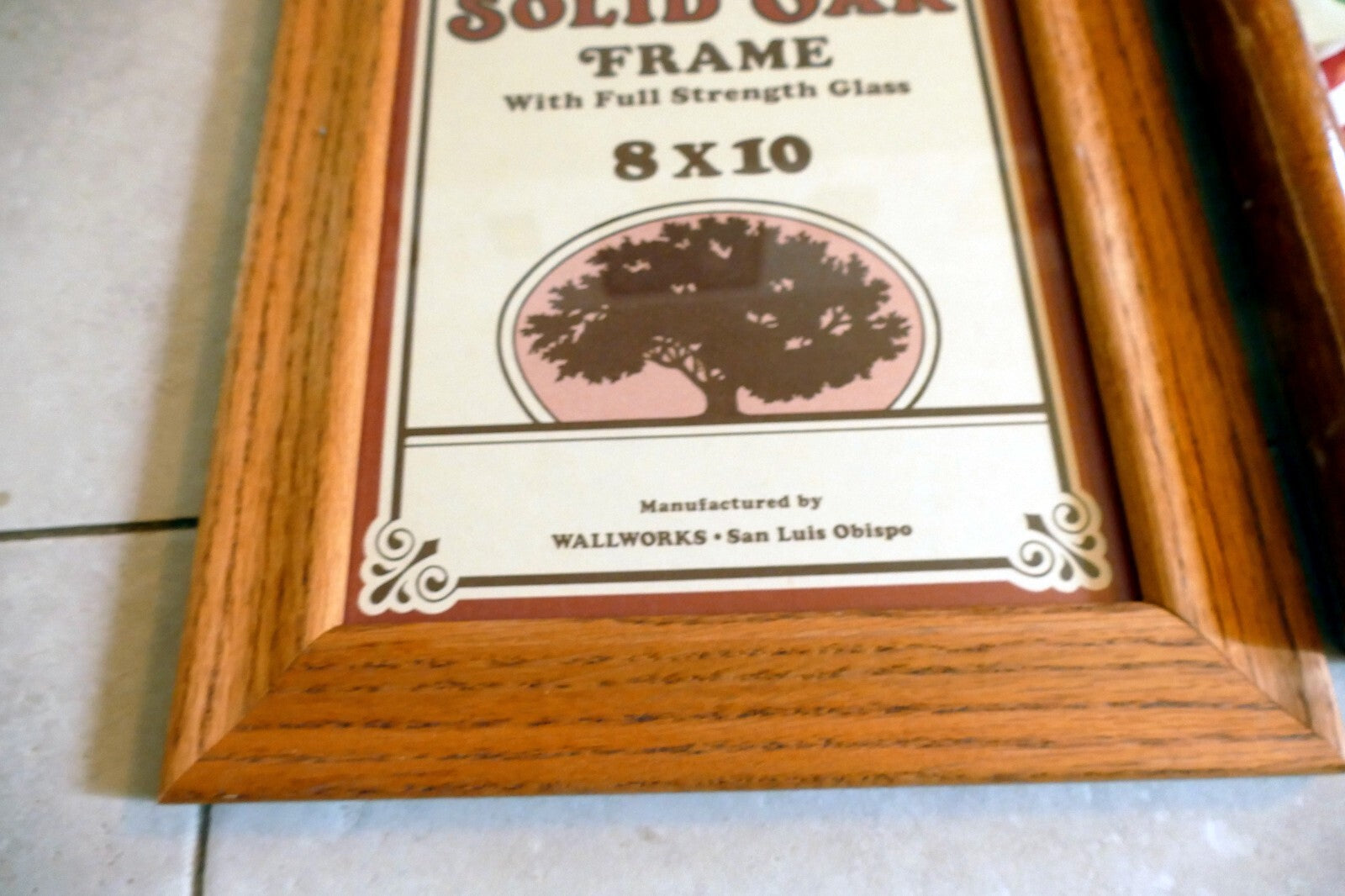 Pack of 2 Oak Solid Wood Picture Portrait Frame  8X10" Art Photo "DAD" baseball