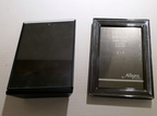 Pack of 2 metal black picture portrait frame 5x7" art photo lot with glass