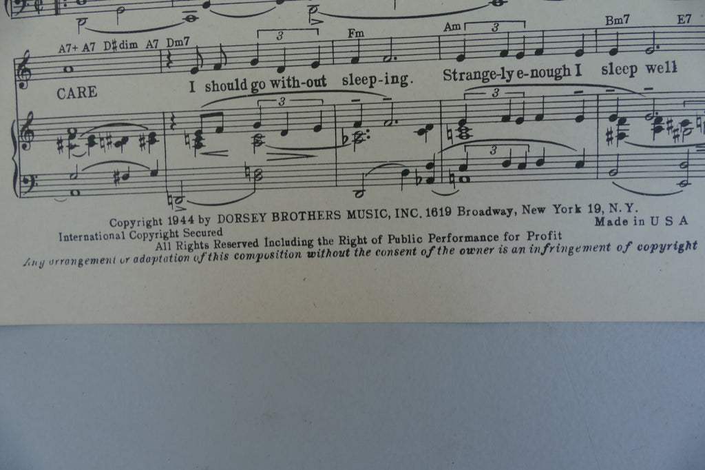 I Should Care 1944 from Thrill Of A Romance musical by Samy Kahn and others