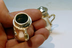 Cast iron Salt & Pepper Shaker Souvenir Of Denver Colorado Rider & Bronco  USA