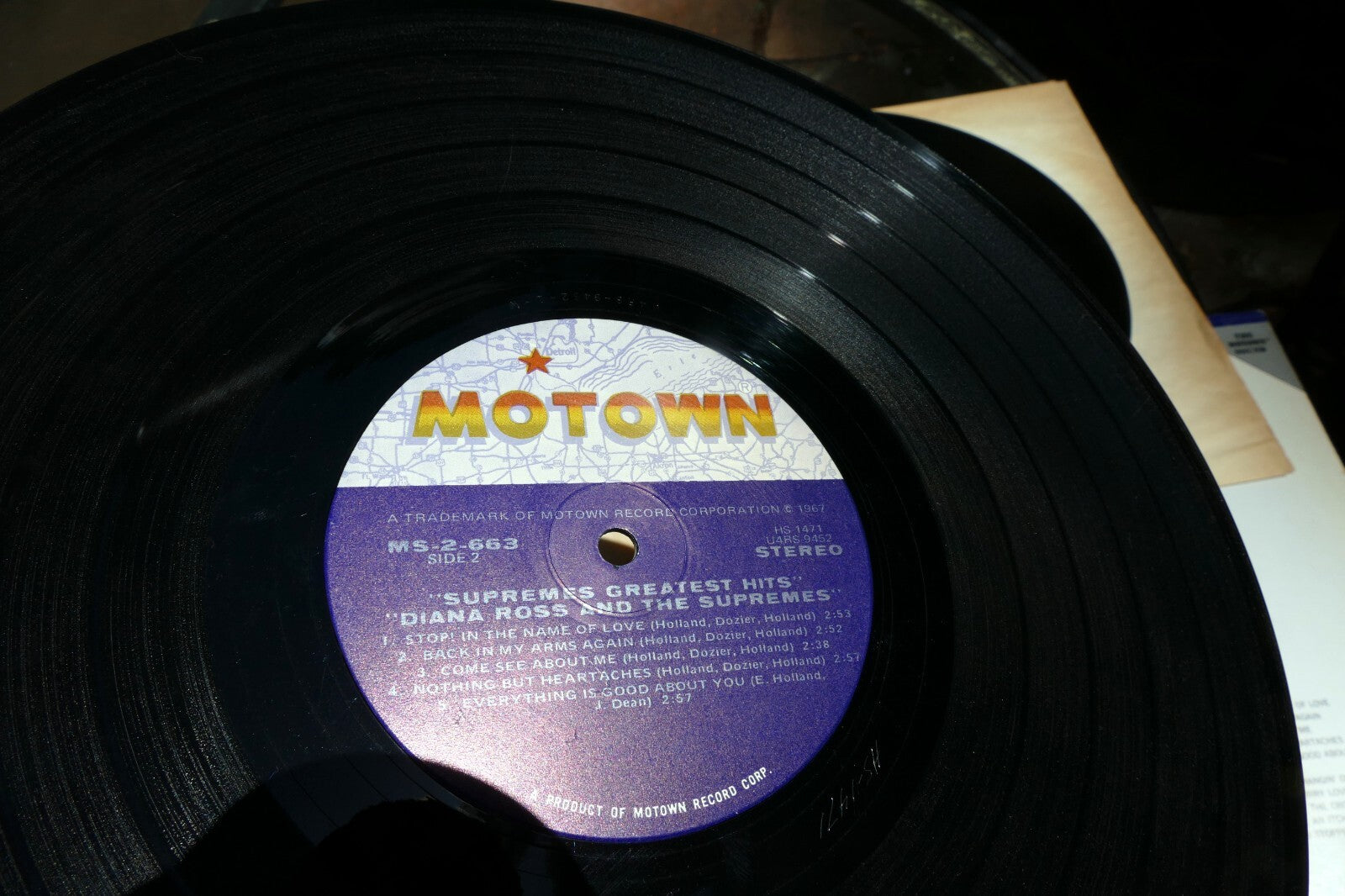 Diana Ross and The Supremes Greatest Hits Vinyl 2X LP  Record Motown MS 2-663