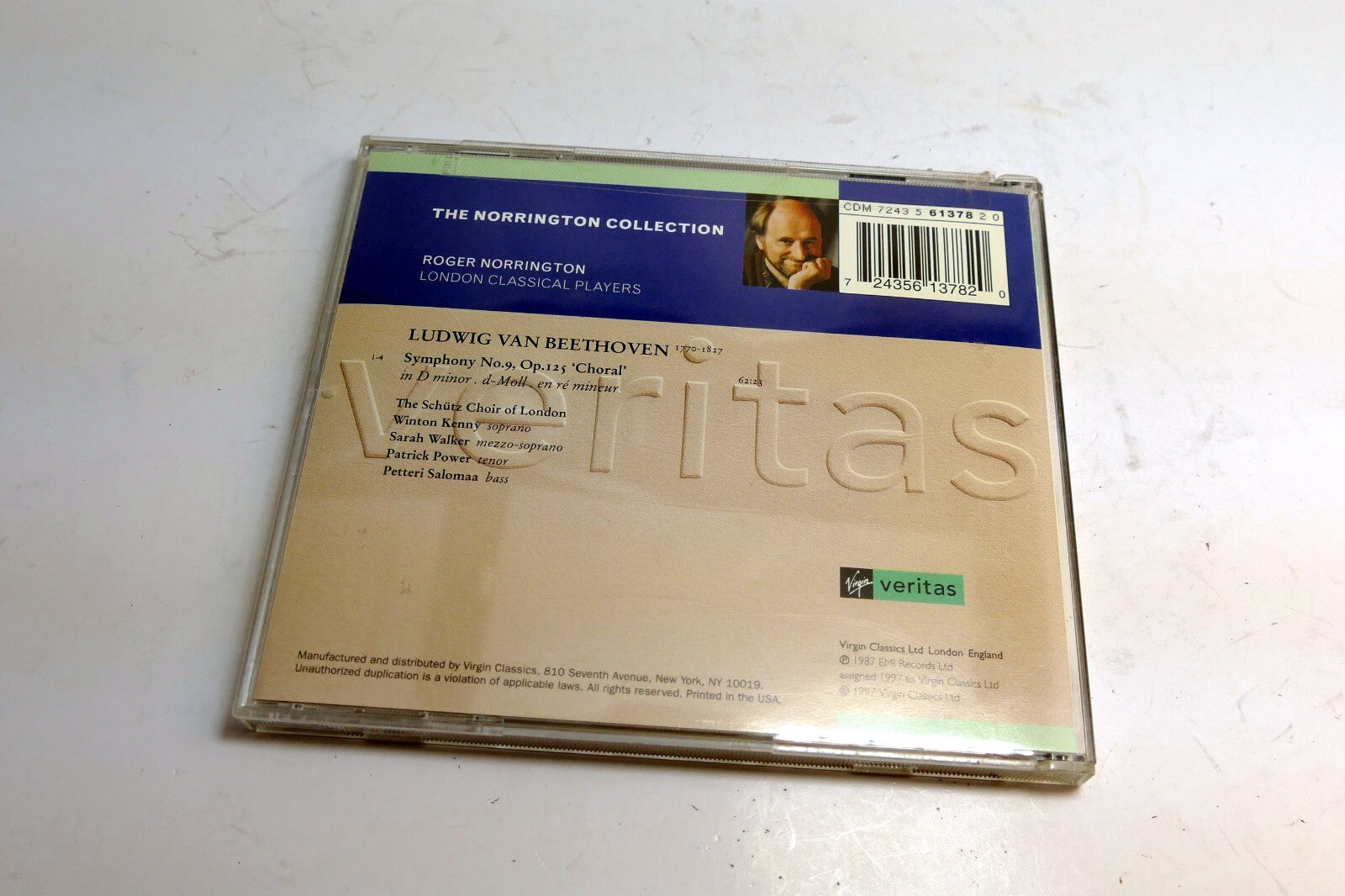Cover ART Only Beethoven Symphony 9 London Classical Players N ( NO CD included)