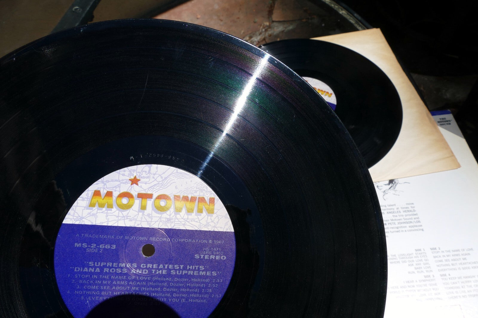 Diana Ross and The Supremes Greatest Hits Vinyl 2X LP  Record Motown MS 2-663