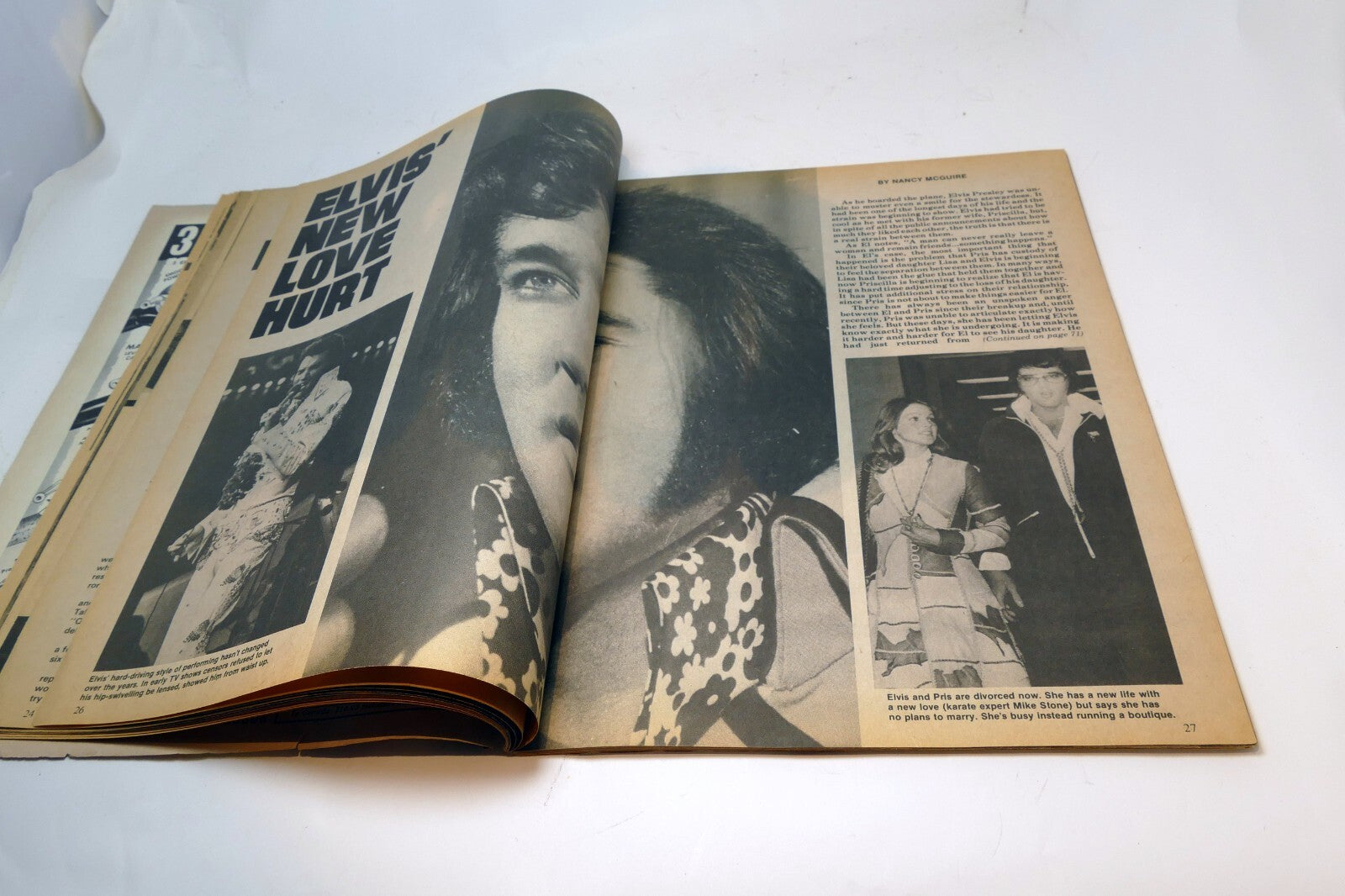 1974 August TV-MOVIES TODAY MAGAZINE ELVIS Hurt, Liz Taylor, Barbara Steals Cher