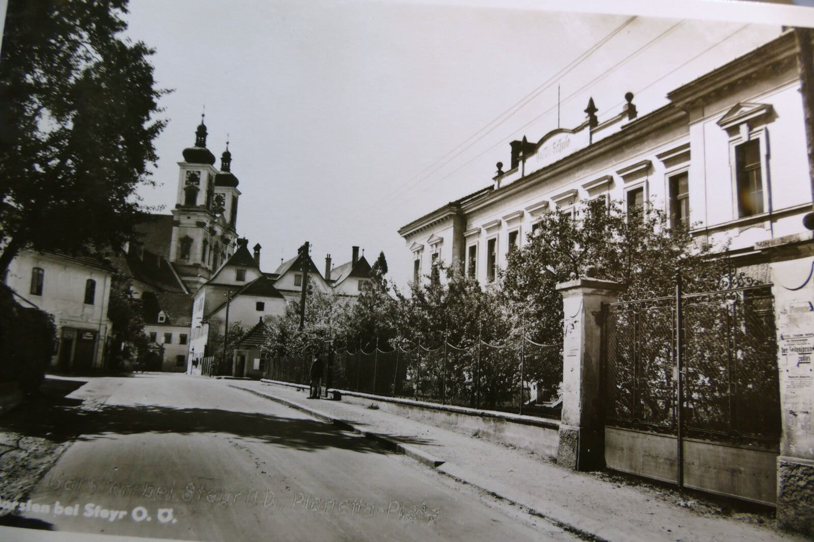 Garsten bei steyr postcard black & white oberösterreich 1920's   unposted