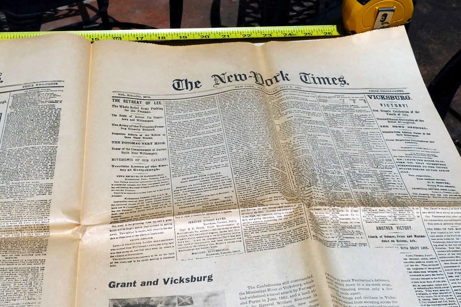 New York Times Febr. 17,  1862 Reprint Civil War Victories Kentucky & Tennessee