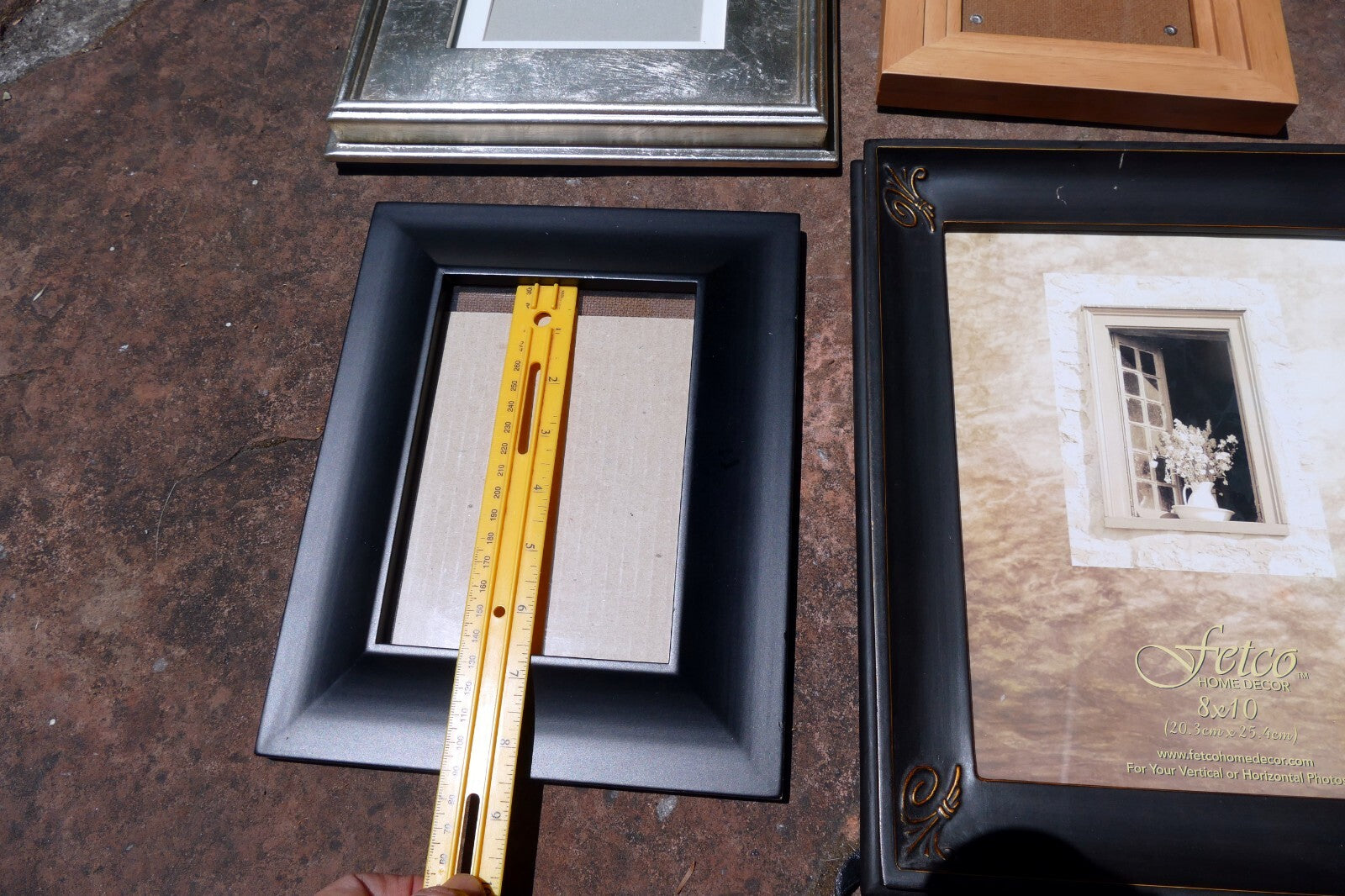 Wooden 5X7" 8X10"  Picture Photo Frame Gold  tone Black Pack of 4 mixed lot