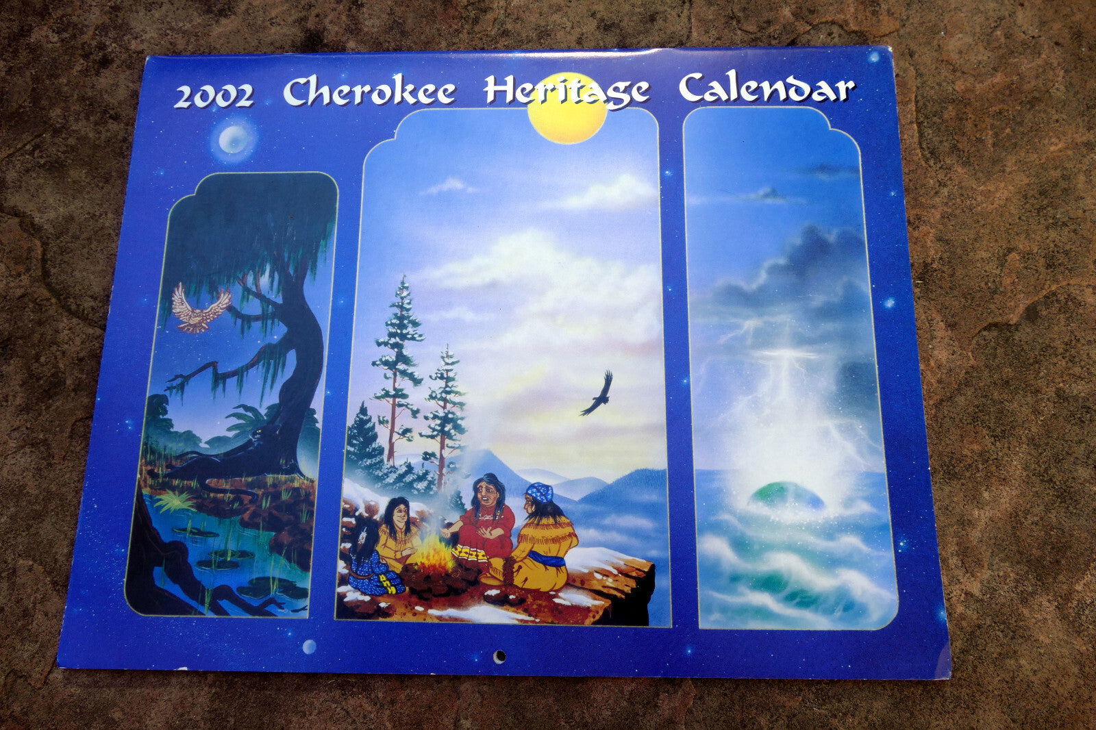 2002 The Cherokee Herritag Calendar Native American artists