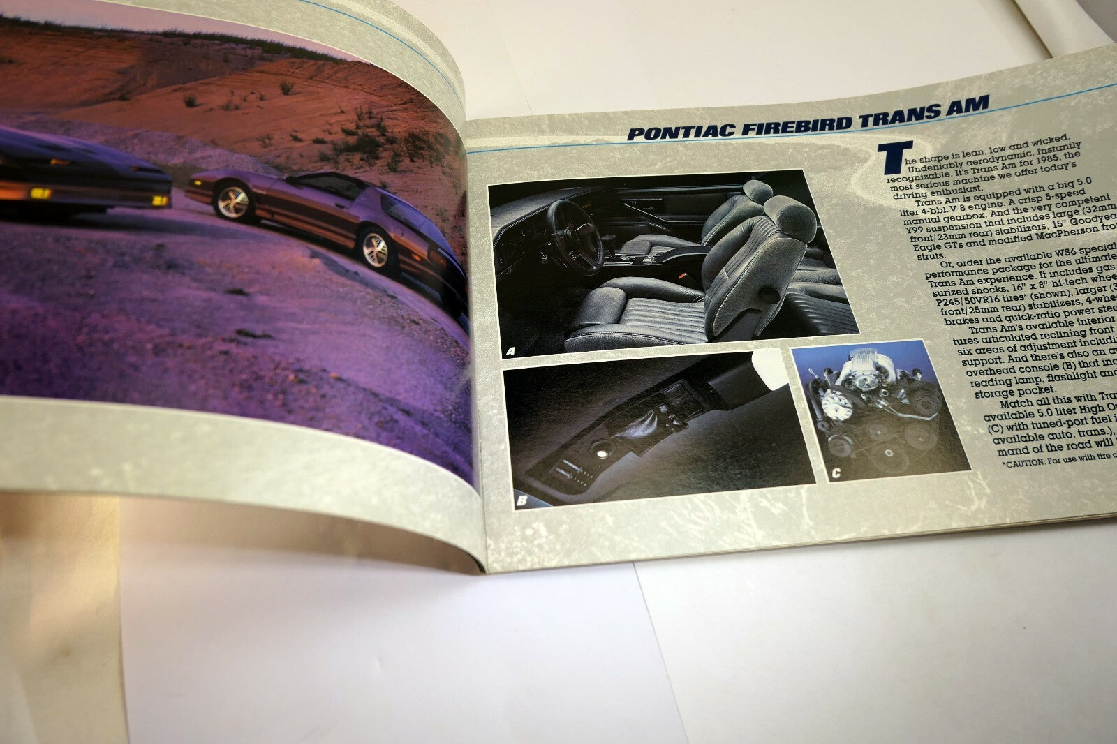 Pontiac 1985 "We Build Excitement" Dealership advertisement Sales Brochure Car