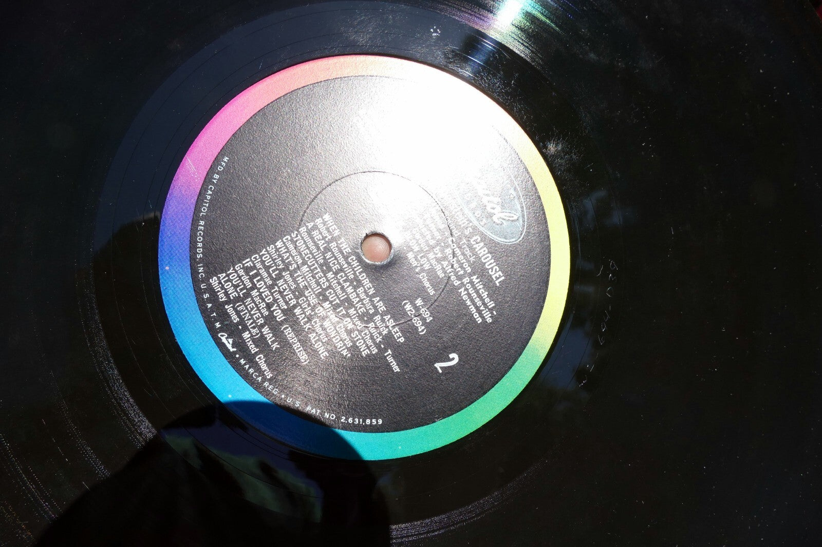 Rodgers and Hammerstein's Carousel Soundtrack Vintage Vinyl  1956 Record LP W694