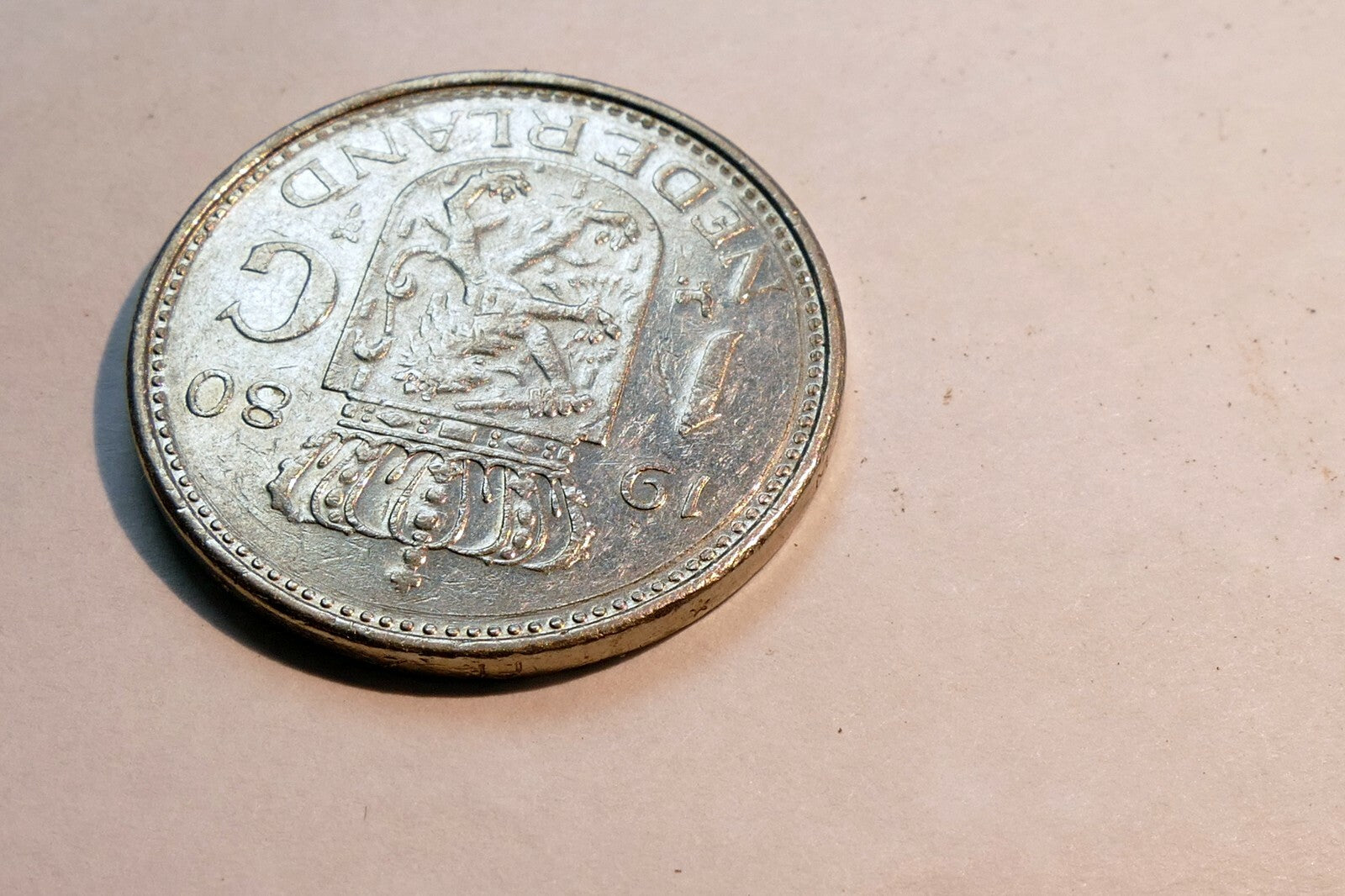 1980 Nederland coin Juliana Koningin 1 G