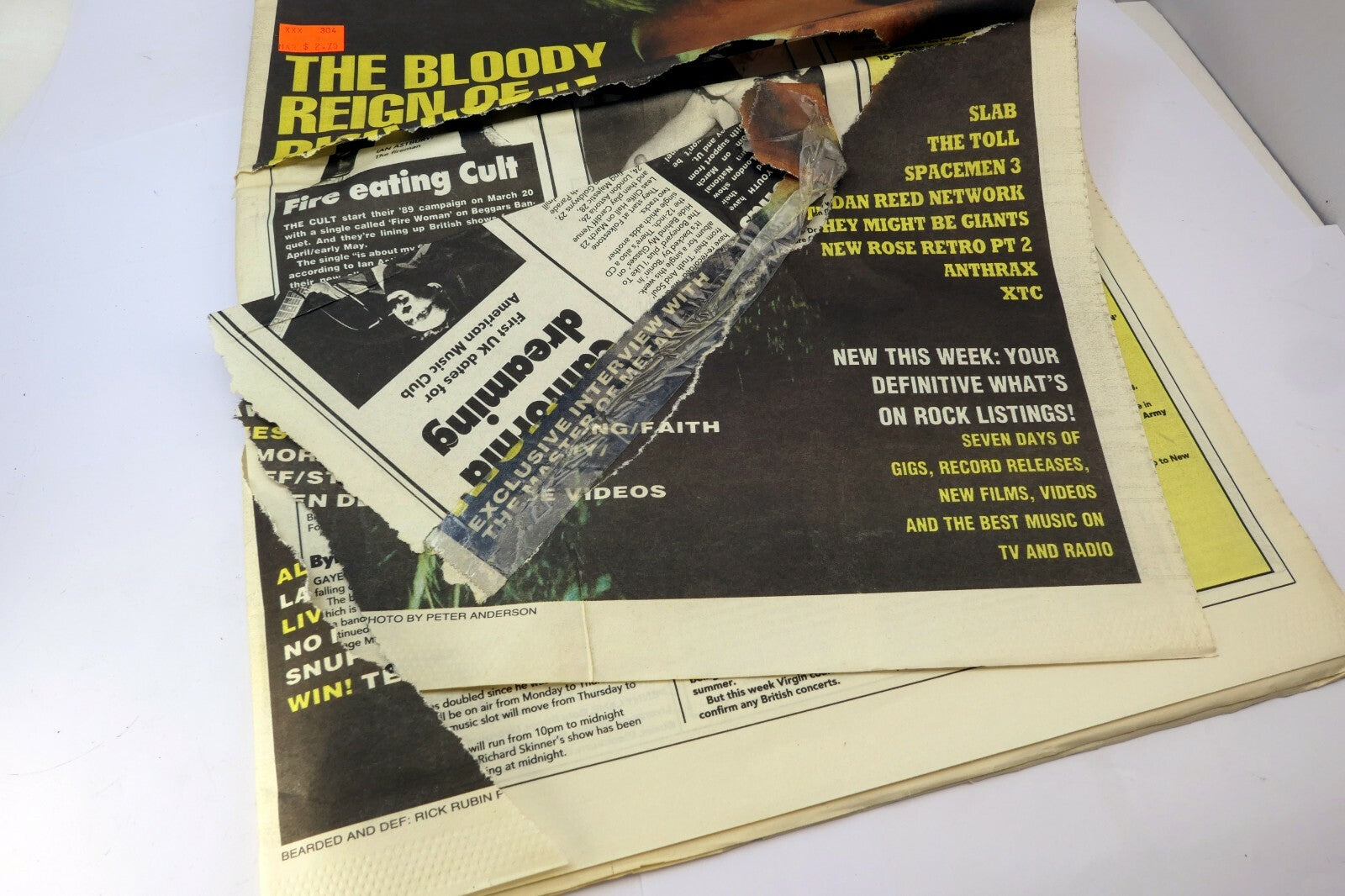 SOUNDS NEWSPAPER March 11 1989 music
