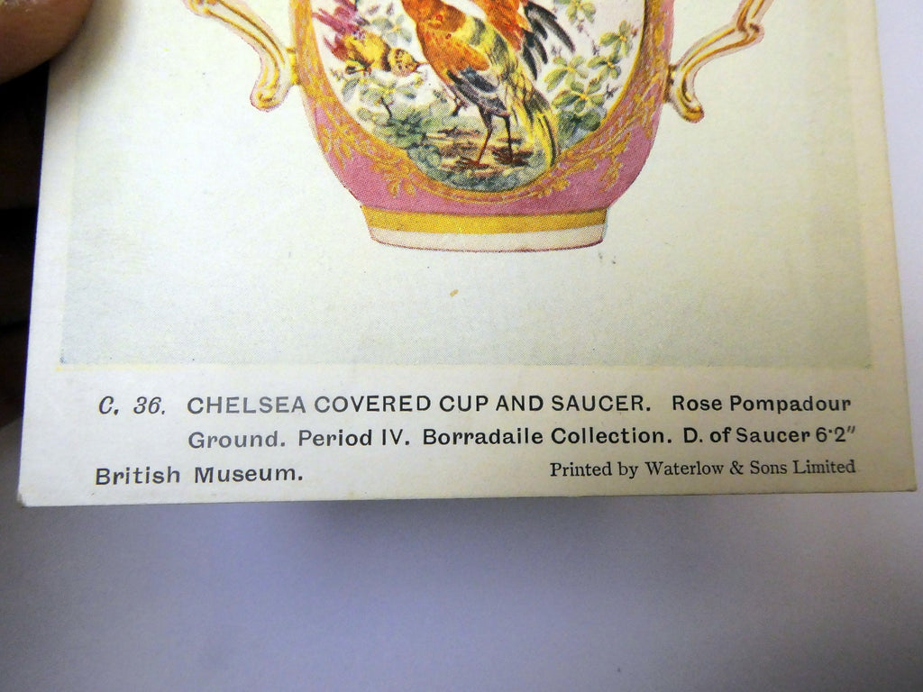Post Card Chelsea Cup and Saucer English C.36 unused Unposted 1910-1920