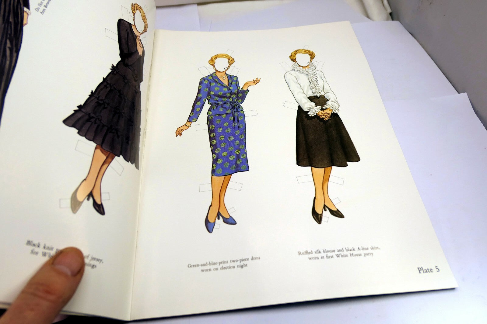Nancy Reagan Fashion Paper Dolls in Full Color by Tom Tierney First Lady