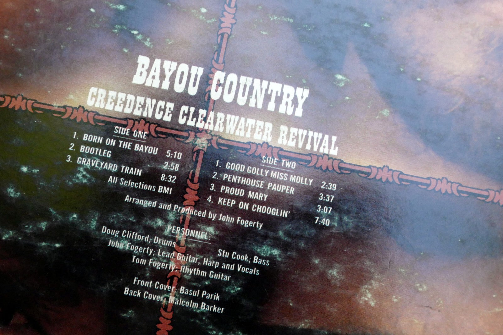 Creedence Clearwater Revival Bayou Country LP 1969 original Fantasy Record #8387