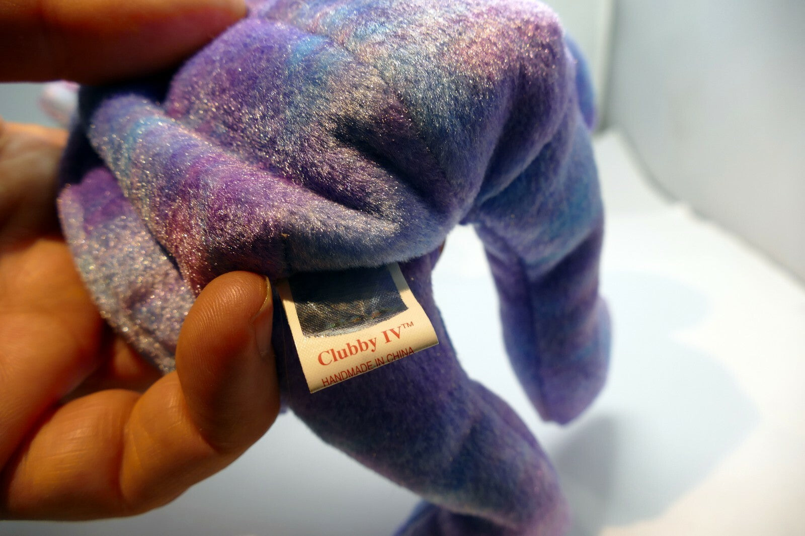Retired Ty Beanie Babies Clubby IV  Bear  Beanbag Plush Stuffed Toy 2001