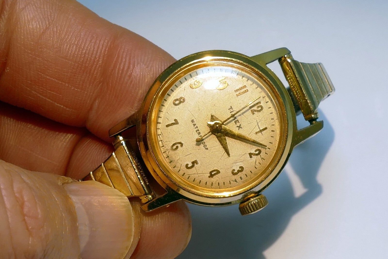 TIMEX LADIES WATCH WRISTWATCH GOLD TONE - as found as is parts repair