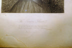 "The Garden Flower" Woman Engraving Victorian J. Wright Print Etching Poetry