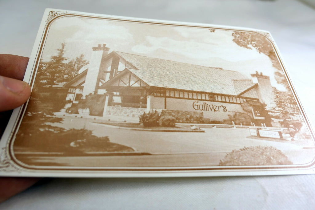 Guliver's Prime Ribs of Beef Restaurant California USA Postcard 1900's