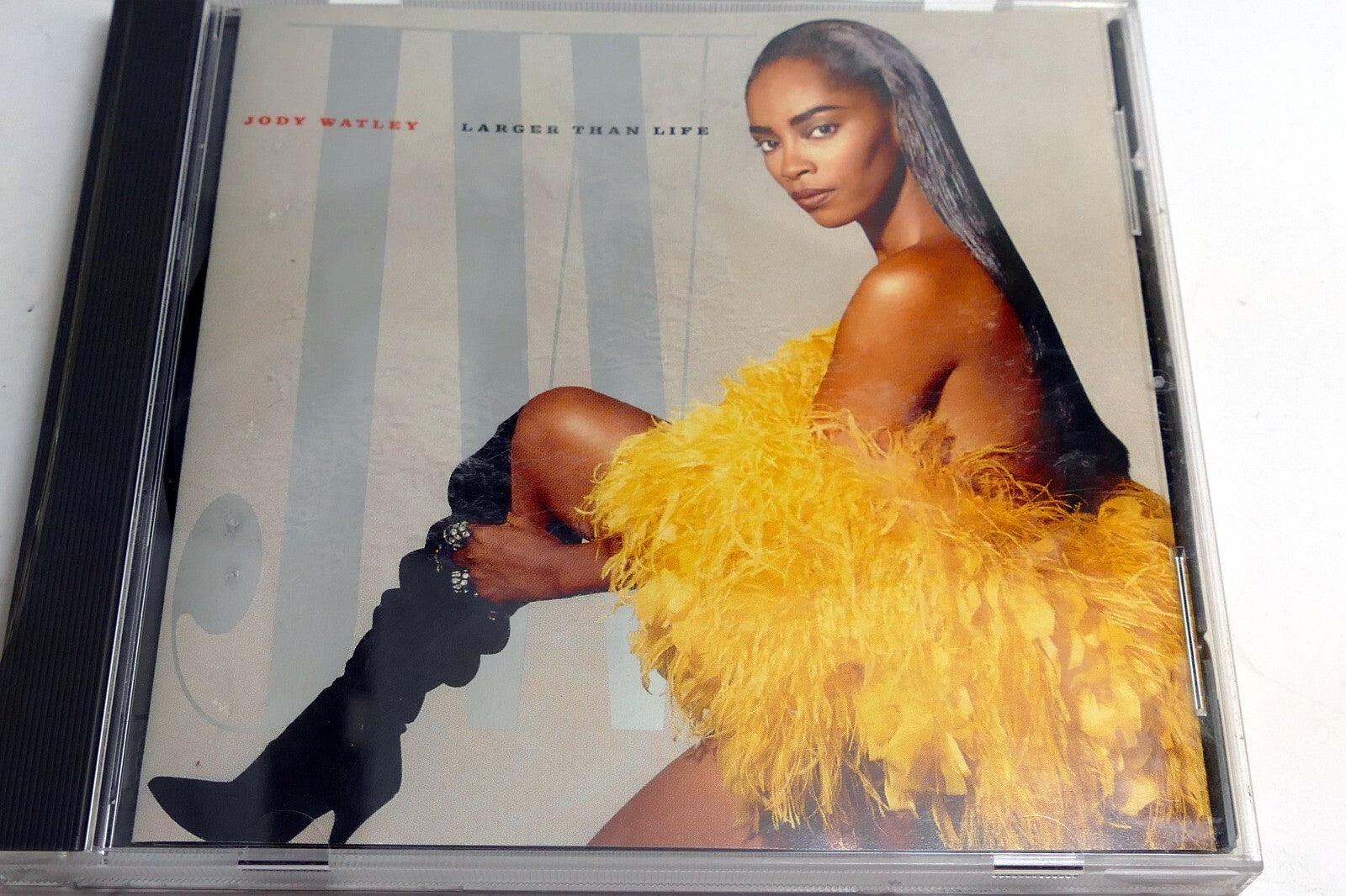 Cover art only jody watley larger than life mcad 6276 mca   (no cd included)