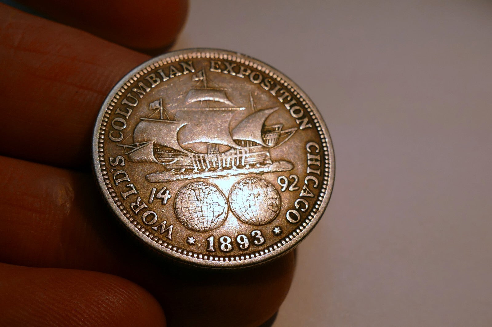 1893 Columbian Expo Half US Dollar   90% Silver  Coin